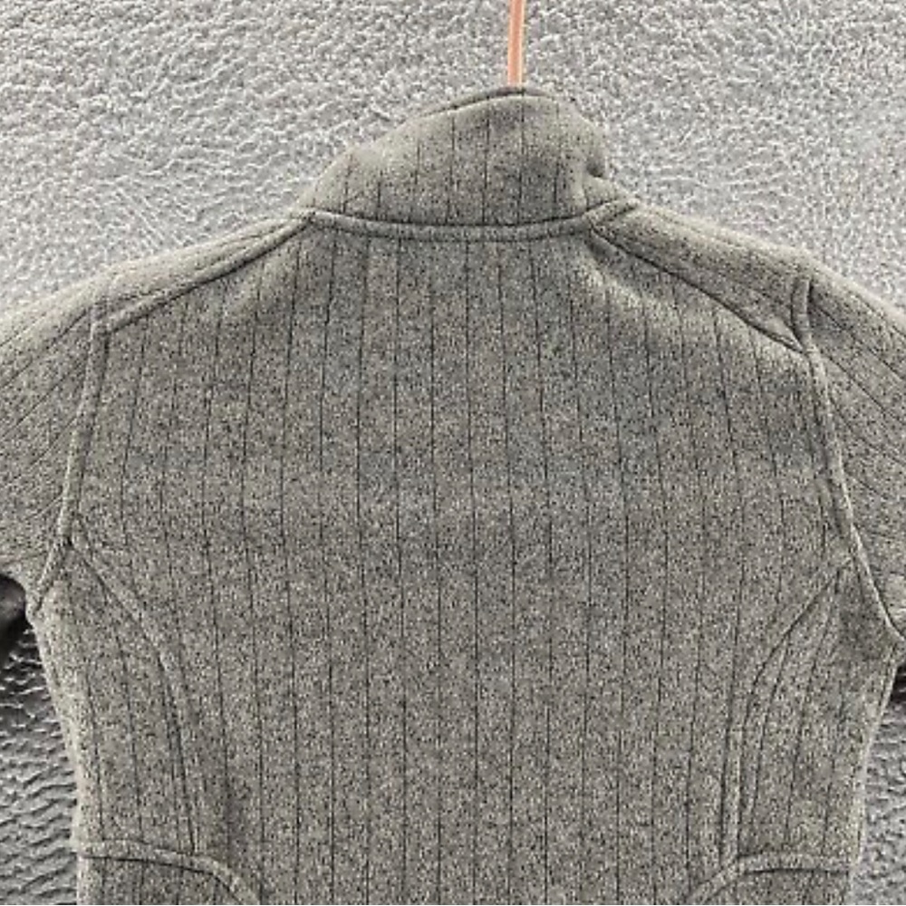 REI Jacket Womens Gray Knit Zip-Up Pockets Collar - size XS - Picture 7 of 14